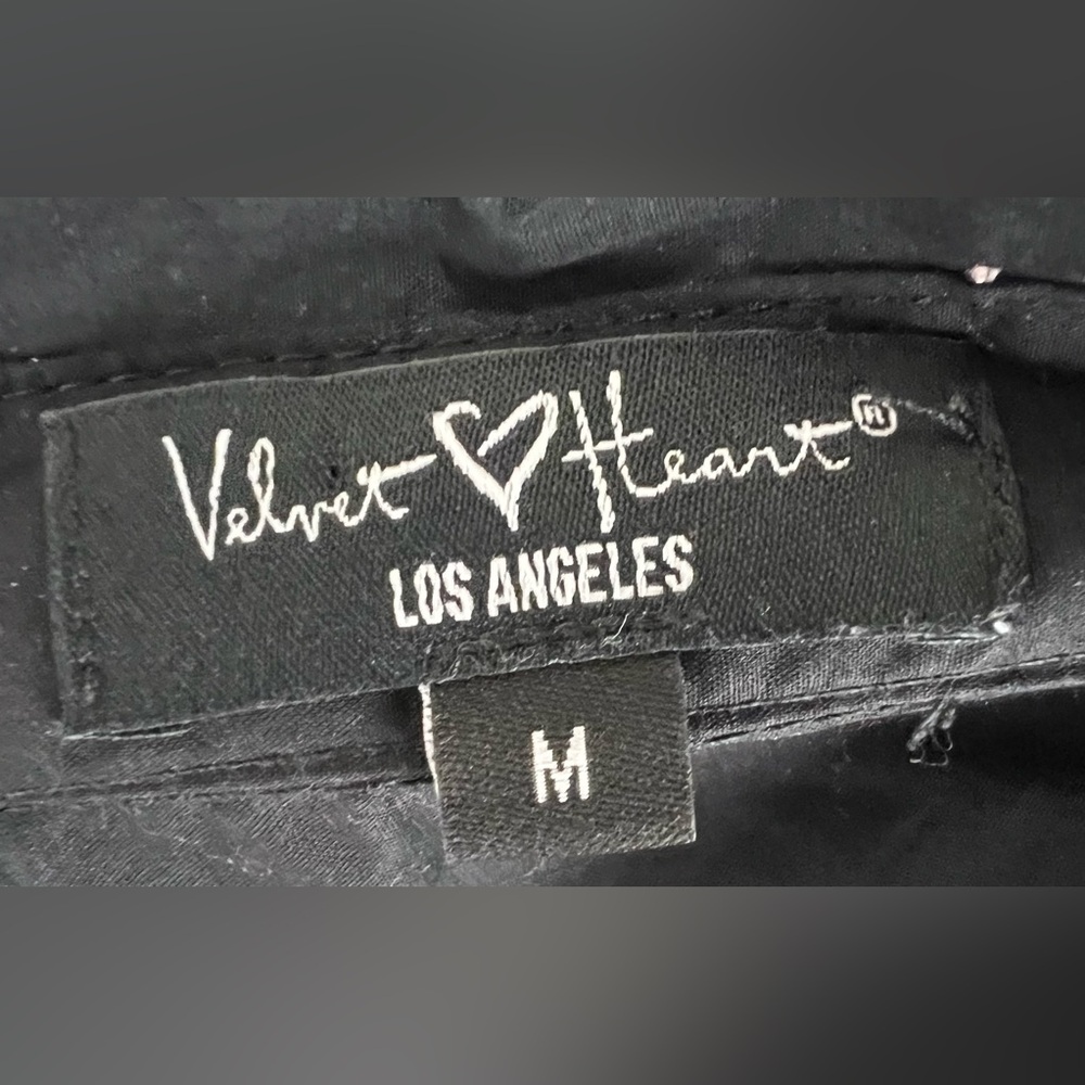 Velvet Heart Ricky Rhinestone Black Top - Picture 5 of 7